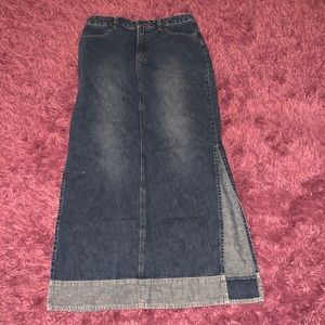 Denim skirt long